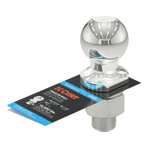 40055 2-5/16 Trailer Ball (1-1/4x2-5/8 Shank, 15000 lb, Stainless)