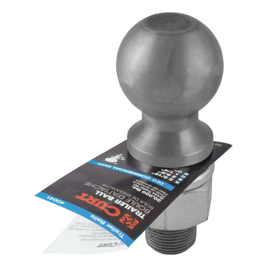 40085 2-5/16 Trailer Ball (1-1/4x2-5/8 Shank, 30000 lb, Raw Steel)