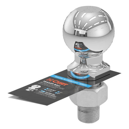 40039 2-5/16 Trailer Ball (1 x 2-1/4 Shank, 12,000 lb, Chrome)