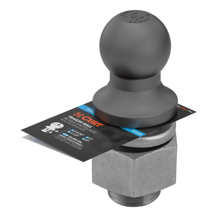 40088 2-5/16 Trailer Ball (2x3-1/2 Shank, 30,000 lb, Raw Steel)