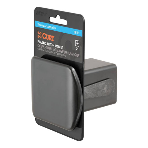 22181 2 Black Plastic Hitch Tube Cover (Packaged)
