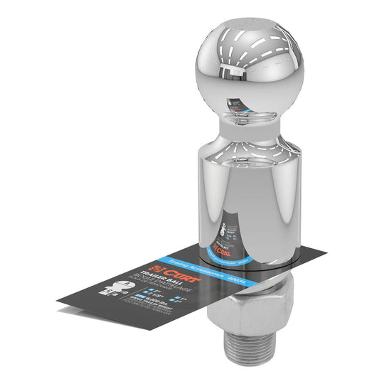 40034 2 Trailer Ball (1x2-1/8 Shank, 2 Rise, 6,000 lb, Chrome)