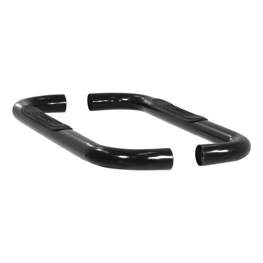 203007 Aries 3 Round Side Bars, Black