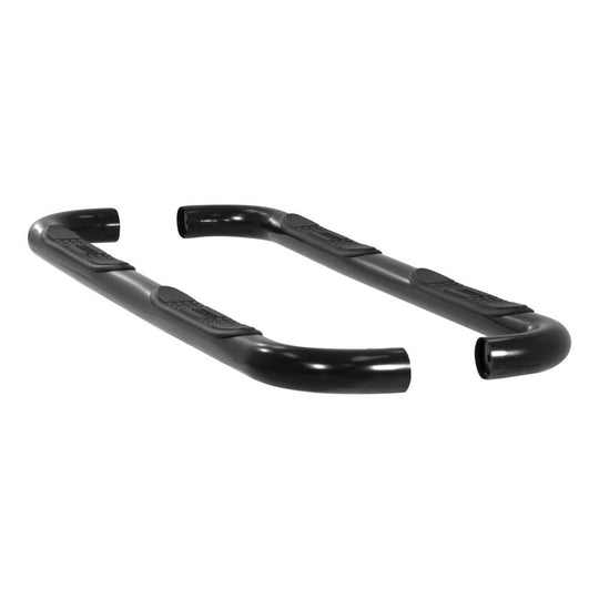 203008 Aries 3 Round Side Bars, Black