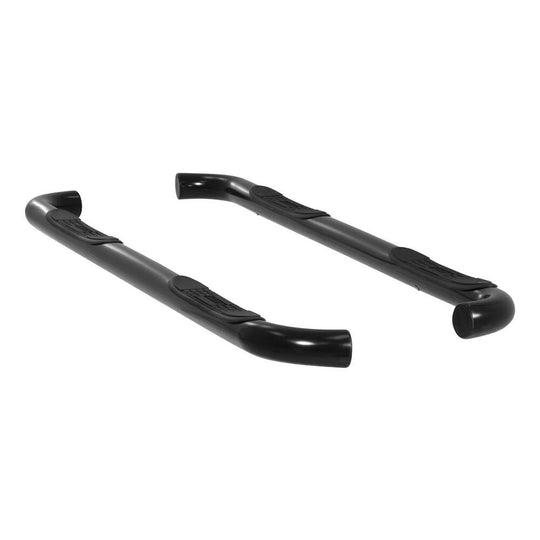 203016 Aries 3 Round Side Bars, Black