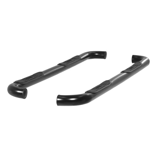203018 Aries 3 Round Side Bars, Black