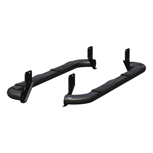 203025 Aries 3 Round Side Bars, Black