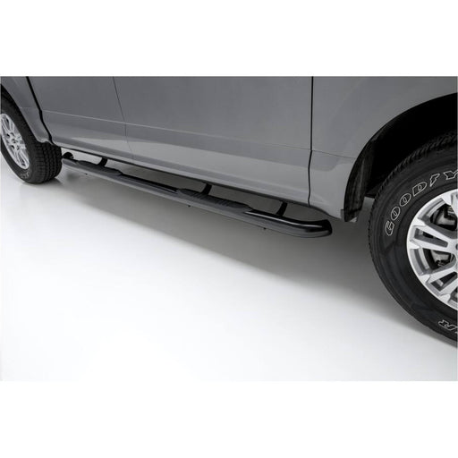 203043 Aries 3 Round Side Bars, Black