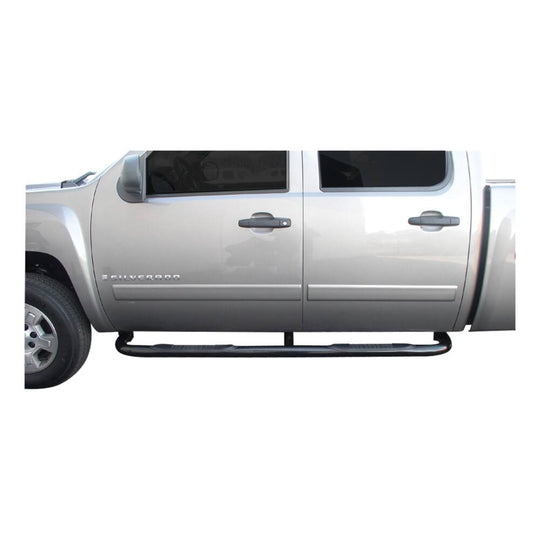 204013 Aries 3 Round Side Bars, Black