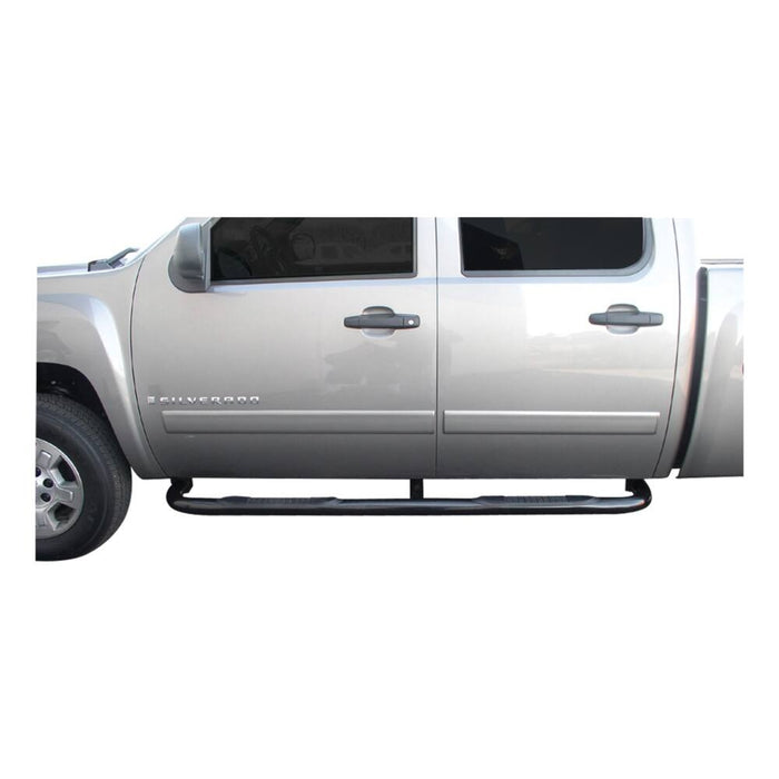204013 Aries 3 Round Side Bars, Black