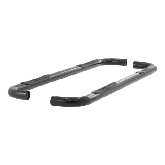 204014 Aries 3 Round Side Bars, Black