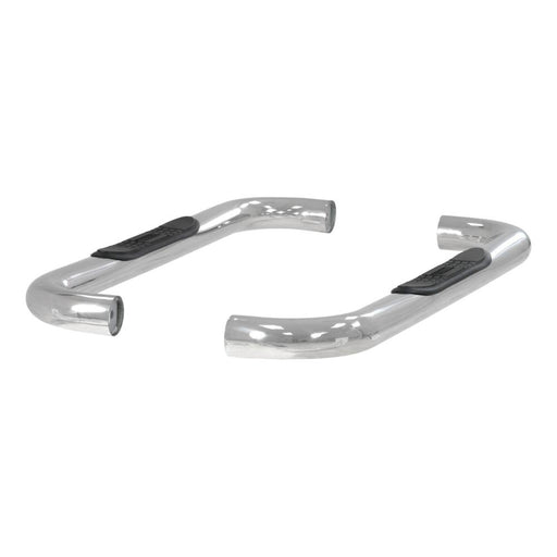 204018-2 Aries 3 Round Side Bars, Polished Stainless