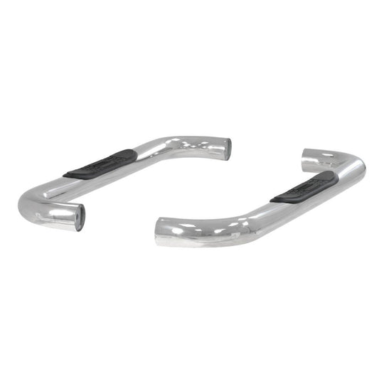 204018-2 Aries 3 Round Side Bars, Polished Stainless