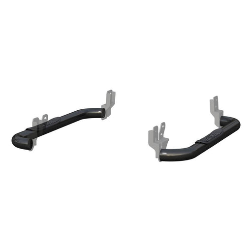 205039 Aries 3 Round Side Bars, Black