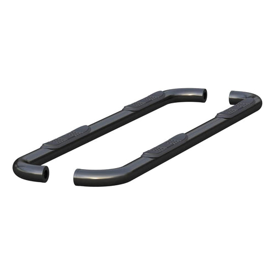 205044 ARIES 3 Round Semi-Gloss Black Steel Side Bars