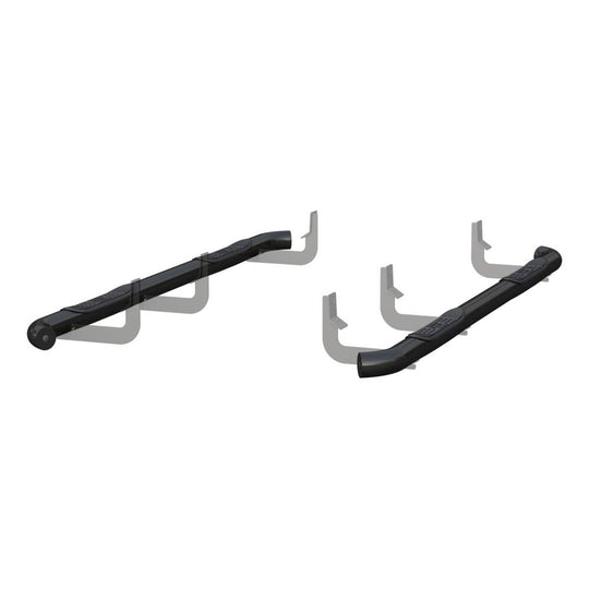 209042 Aries 3 Round Side Bars, Black