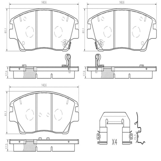 P30096N Brembo Brake Pad