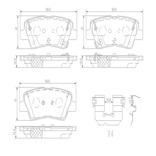 P30103N Brembo Brake Pad
