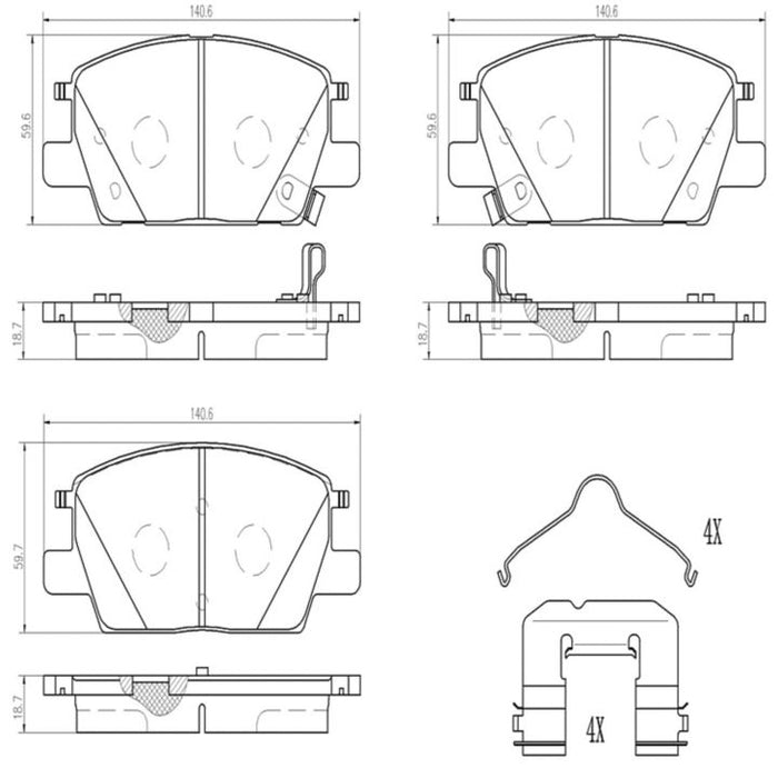 P07016N Brembo Brake Pad