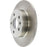 A 41340 Pro-Series OE Brake Rotor - Front & Rear in a silver metallic finish featuring drilled holes for mounting.