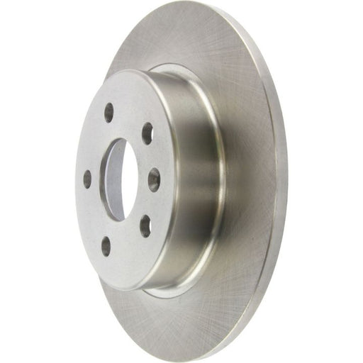 A 41340 Pro-Series OE Brake Rotor - Front & Rear in a silver metallic finish featuring drilled holes for mounting.