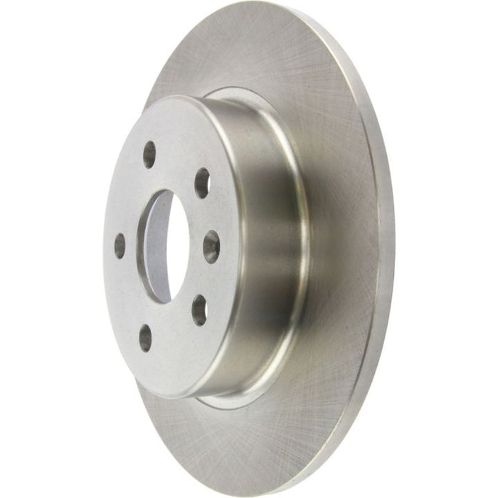 A 41340 Pro-Series OE Brake Rotor - Front & Rear in a silver metallic finish featuring drilled holes for mounting.
