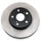 The C08142 ProSeries OE+ Brake Rotor is a round disc with a shiny silver outer ring and a black central hub featuring various circular holes.