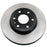 Close-up of the C08425 ProSeries OE+ Brake Rotor, showcasing its metallic surface, black central hub, and multiple perforations.