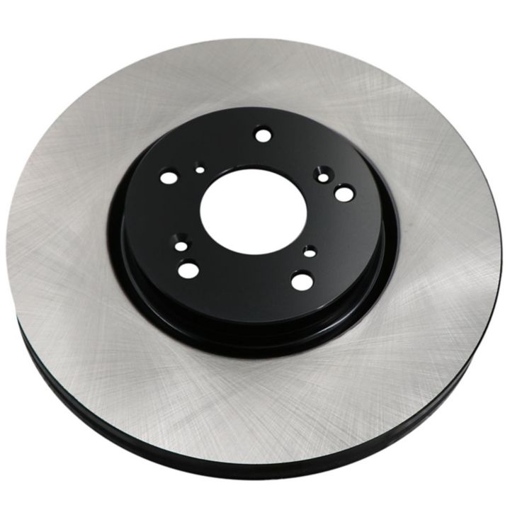 The C08531 ProSeries OE+ Brake Rotor is a metallic brake disc featuring a black center and multiple holes for mounting.
