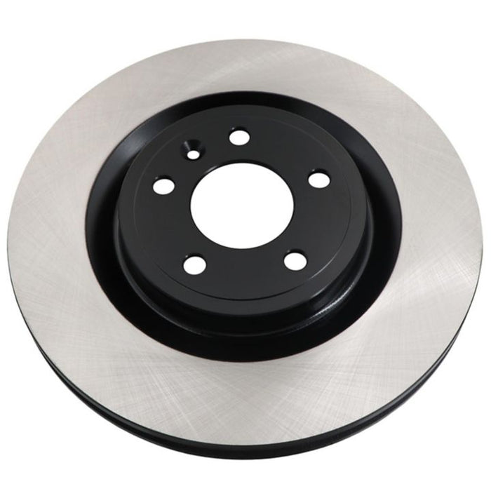 The C08883 ProSeries OE+ Brake Rotor is a silver and black brake disc featuring multiple bolt holes in the inner circular section.