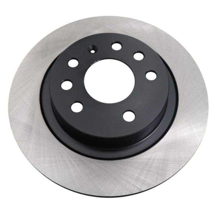The C09835 ProSeries OE+ Brake Rotor features multiple circular holes around the center, a black hub, and a metallic disc surface.