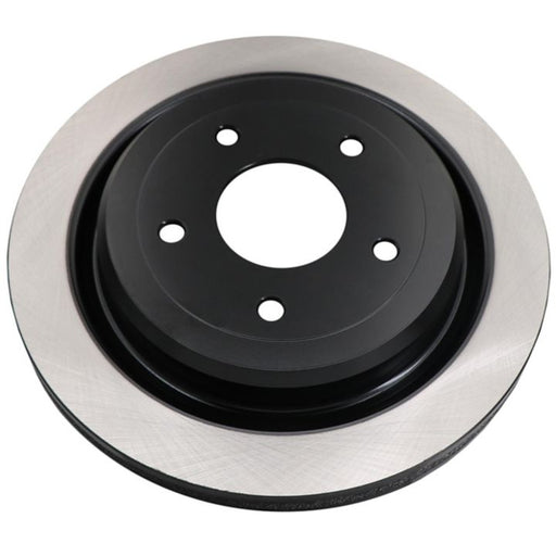 The C09859 ProSeries OE+ Brake Rotor features a silver outer ring and black center, with five evenly spaced holes for mounting.