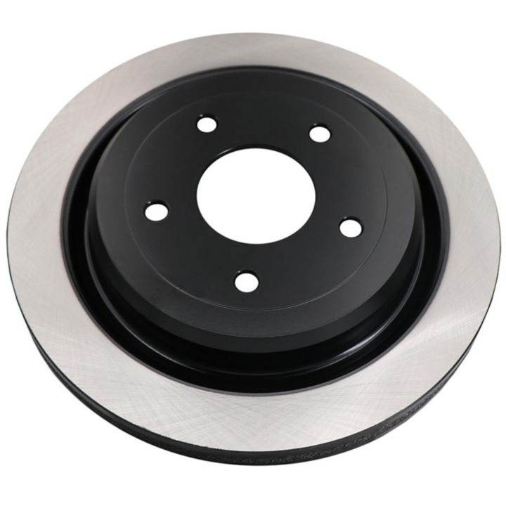 The C09859 ProSeries OE+ Brake Rotor features a silver outer ring and black center, with five evenly spaced holes for mounting.