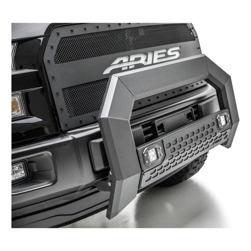 2163100 Aries AdvantEDGE Bull Bar w/ LEDs, Black
