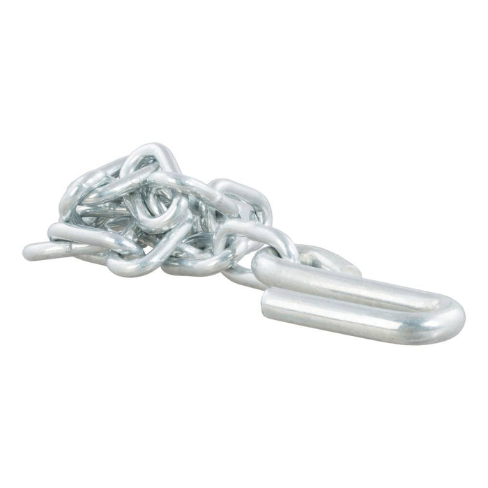 80040 27 Safety Chain with 1 S-Hook (5,000 lbs, Clear Zinc)