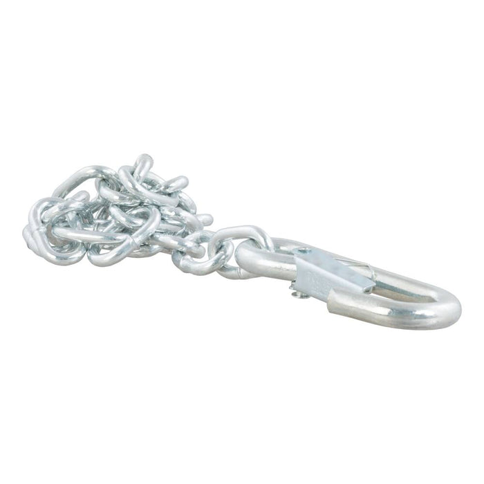 80312 27 Safety Chain with 1 Snap Hook (2,000 lbs, Clear Zinc)
