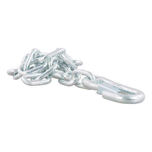80313 27 Safety Chain with 1 Snap Hook (5,000 lbs, Clear Zinc)