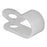 59828 3/8 I.D. Convoluted Slit Loom Tube Clamps (25-Pack)