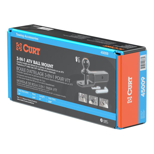 45009 3-in-1 ATV Ball Mount with 2 Shank and 2 Trailer Ball