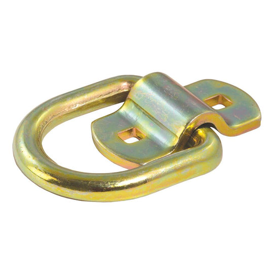 83740 3x3 Surface-Mounted Tie-Down D-Ring (3600 lb, Yellow Zinc)