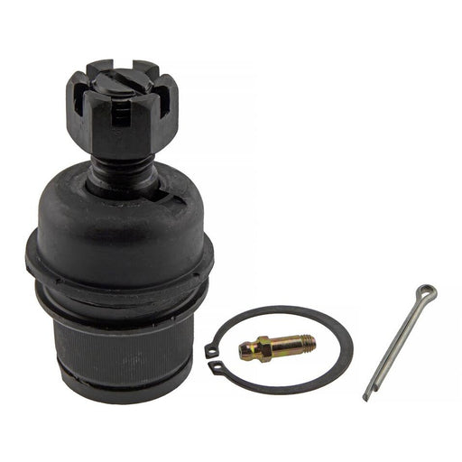 A 3047467 Pro-Series OE Ball Joints assembly in black, featuring a circlip, grease fitting, and cotter pin, displayed on a white background.
