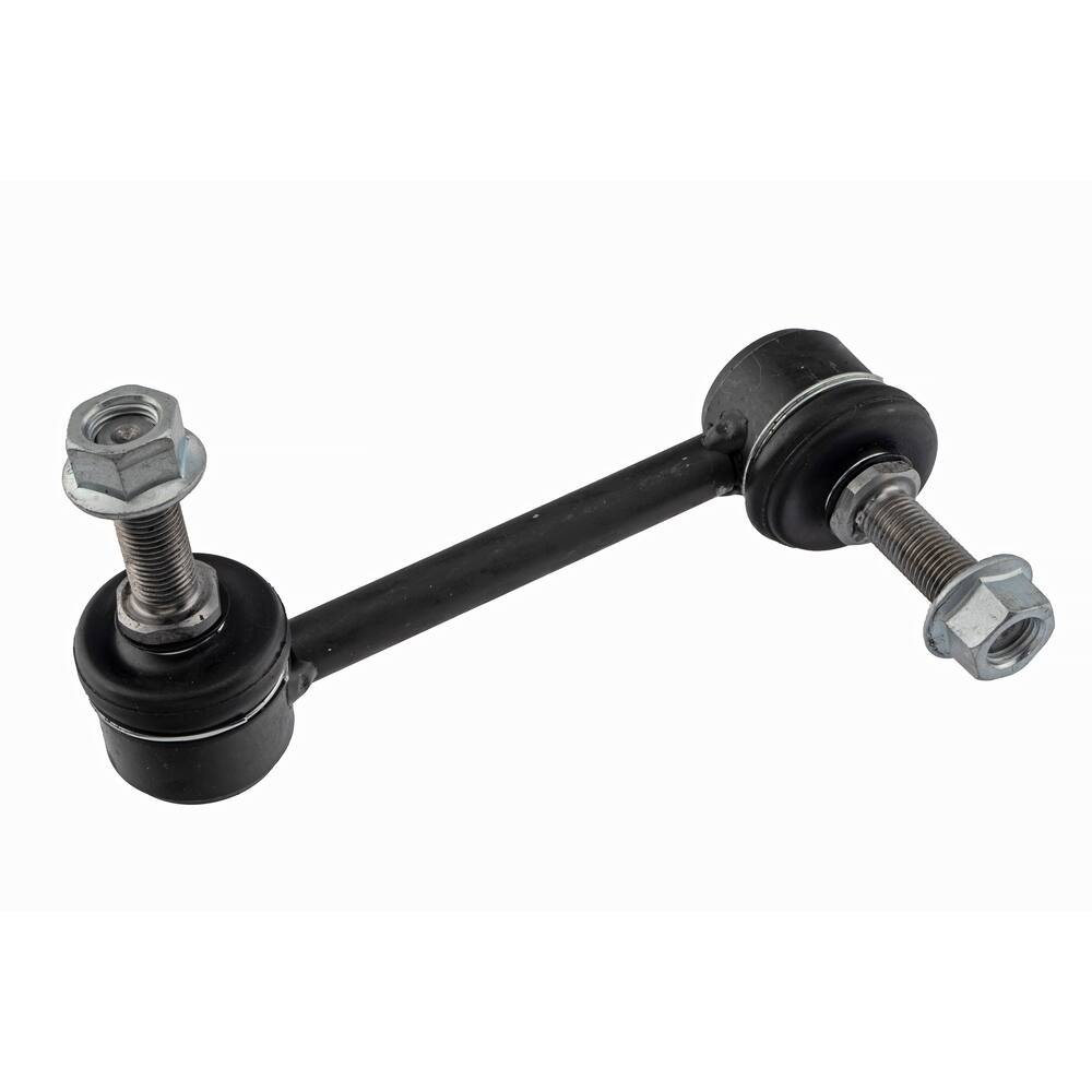304750578 Pro-Series OE Stabilizer Link Kit featuring a black metal automotive suspension component with bolts on both ends, showcased against a white background.