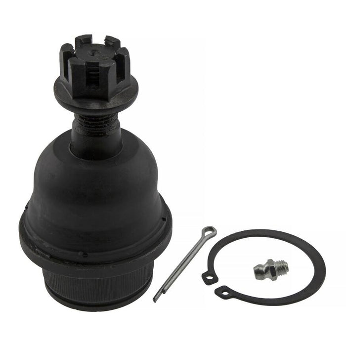 The 30480605 Pro-Series OE Ball Joints, featuring a cotter pin, snap ring, and grease fitting, displayed on a white background.