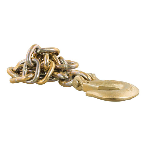 80316 35 Safety Chain with 1 Clevis Hook (24000 lbs, Yellow Zinc)