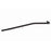 A 3541287 Pro-Series OE Tie Rod in black for vehicle suspension, featuring a curve at one end along with a small clip and pin beside it, displayed on a white background.