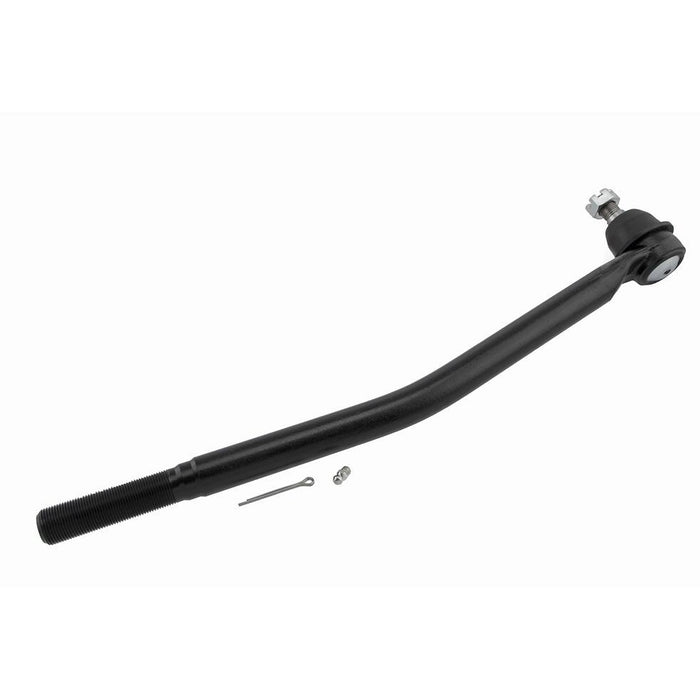 A 3541289 Pro-Series OE Tie Rod in black, complete with a nut and cotter pin, displayed on a white background.