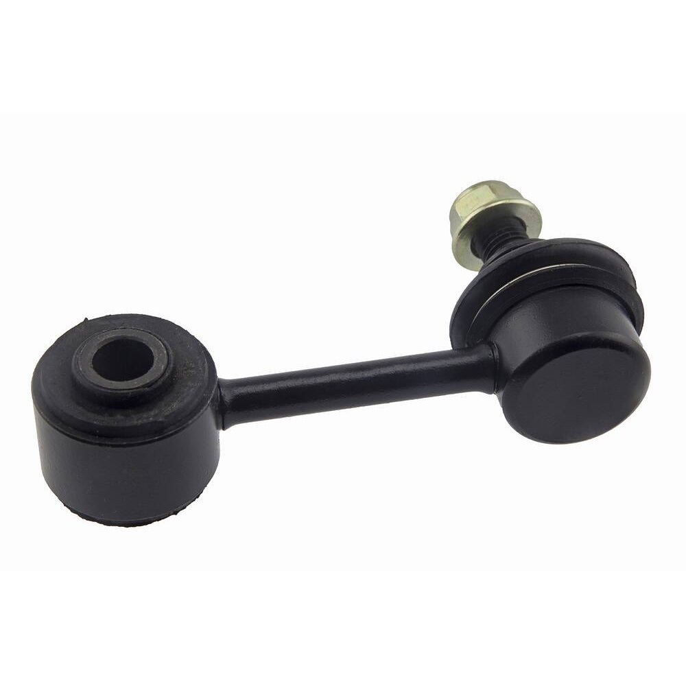 The 354750029 Pro-Series OE Stabilizer Link is a metal car suspension part featuring two cylindrical end pieces connected by a bar, set against a white background.