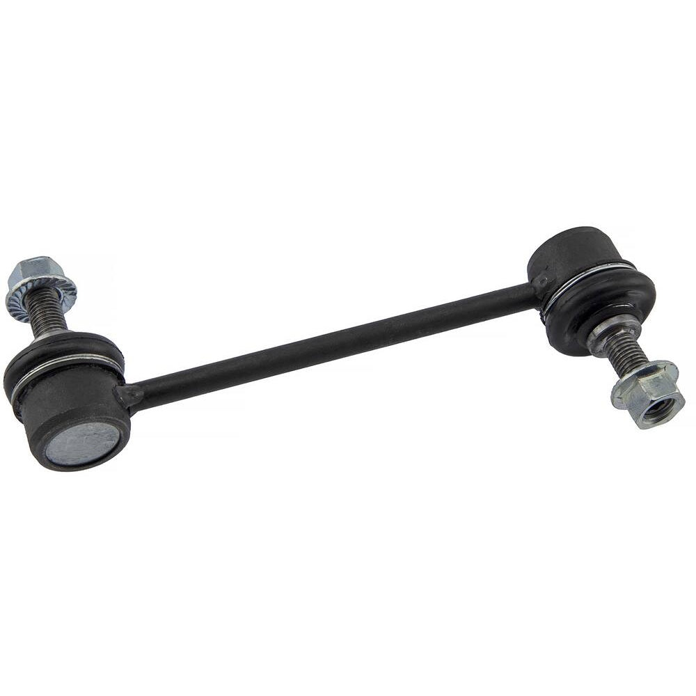 354750415 Pro-Series OE Stabilizer Link with bolts and rubber bushings, isolated on a white background.