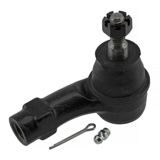 The 354800305 Pro-Series OE Tie Rod features a ball joint with a grease fitting and a cotter pin, making it ideal for use in automotive suspension systems.