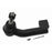A black 354800514 Pro-Series OE tie rod end, complete with a nut, threaded fitting, and cotter pin, displayed on a white background.